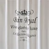 Happy Tree Polyester Royal Crown Waterproof Shower Curtain Thicken Fabric Bathroom Curtain Luxury Bath Curtain size 180x180cm 220517