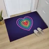 Mattor golvmatta hjärtat 3D tryckning Dörr liten för vardagsrum utomhus matta kök dekor felpudo puerta area rugcarpets