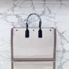 디자이너 럭셔리 쇼핑백 패션 여성 고용량 캔버스 여행 가죽 손잡이 핸드백 해변 휴가 가방 가방