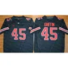 Chen37 2019 Ohio State Buckeyes College Jersey 9 Binjimen Victor 33 Master Teague III 27 Eddie George 45 Archie Griffin Camicia cucita nera 150TH