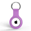 غطاء حماية من السيليكون السائل الأصلي لوقاية شل حافظات Airtag Case On for Apple Airtags Tracker keychain buckle llavero