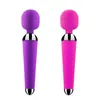 Massageador de brinquedos sexuais adultos para mulheres 10 velocidades USB recarregável Oral Clit Vibrators para mulheres AV Magic Wand Vibrador G-spot Massager