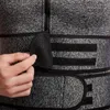 체육관 의류 남자 바디 셰이퍼 사우나 조끼 허리 트레이너 더블 벨트 복부 뚱뚱한 피트니스 셔츠 탑 모양 슬리밍 코르셋 땀 Q6Y에 화상을 입 힙니다.