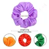 66 färger Scrunchies Women Satin Hair Band Circle Girls Ponytail Holder Tie Hair Ring Stretchy Elastic Rope Accessories Xmas Gifts C0628X2