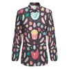 Blouses-shirts voor dames cartoon kip blouse lange mouwen paaseieren print grappige vrouwen casual oversized shirt patroon top verjaardag cadeauwom