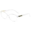 Moda Küçük Çerçeve Güneş Gözlüğü Erkekler İçin Lüks Kadın Güneş Gözlükleri UV Koruma Goggle Clear Lens Gözlük