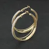Hoop Huggie Trendy Big Circle złota kolczyki dla kobiet proste eleganckie okrągłe modne damskie ucha biżuteria Accesoriehoop