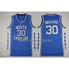 Sjzl98 30 Rasheed Wallace North Carolina Tar Heels Basketball-Trikots Herren genähte Stickerei