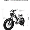 48 V 500W Elektronik Offroad Bike Aluminiumlegierung Schneemobil Variable Speed ​​Beach Elektrobike 4.0 Fettreifen