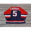 Nik1 Saginaw Spirit Jersey 5 Mannino 23 Edgar 100％刺繍CUSOTM任意のナンバーメンズレディースユースホッケージャージ