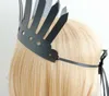 Rom schwarzer großes Pu -Haarzubehör Crown Queen PU Stirnbänder Halloween Ladies Persönlichkeit übertriebenes Stirnband für Mädchen