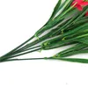 Fleurs décoratives Couronnes Fourchette Artificielle Pêche Bouquet Chambre Pour La Maison Décoration Faux Fleur De Mariage Partie Salon Table Faux Soie