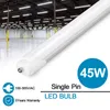 STOCK IN US T8 8FT LED Tubes 5000K 6000k Frosted Covers FA8 Led Tube Lights Transparent Cover Single Row 16 Packs