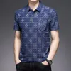 Рубашки-поло мужские клетчатый принт летняя футболка с короткими рукавами Homme Slim Fit повседневные пляжные поло для путешествий Camisa T1043 220623