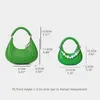 Mabula Fashion Candy Color Women Crossbody Bags with Chain Half Moon Poundes Female Design Design Clutch Tote Handbags 220815