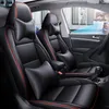 Capas personalizadas para assento de carro de marca, para volkswagen tiguan vw 13 -18 anos, à prova d'água com apoio de braço traseiro, decoração interior com zíper