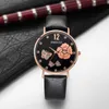 Smeeto Brand Student Women's Watches女性の絶妙なラインストーンレザーベルトファッションウォッチクォーツウォッチ