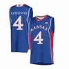 Kansas Jayhawks College Basketballtröjor Mens Christian Braun Jersey Dajuan Harris Elijah Elliott Jalen Wilson Chris Teahan Custom Stitche