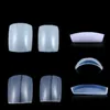 False Nails White Natural Clear Plastic Fake With Glue Full Nail Tips Artificial Stiletto Toe Art Prud22