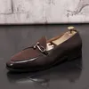 British Designer Men's Driving Walking Dress Shoes Fashion Groom Wedding Formal Leather Oxfords Flats Spring Autumn Brand Business Casual Loafers