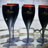 Copos de vinho preto Forst Flautas de champanhe acrílicas para festa inteira Goblet281T