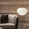 Vloerlampen Japanse stijl lamp Noguchi isamu thee -theekamer rijst papier eenvoudige slaapkamer studie ontwerper verbazingvloervloer