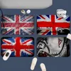 카펫 영국 깃발 매트 인쇄 플란넬 바닥 욕실 장식 카펫 거실 부엌을위한 비 슬명을 환영하는 도어 매트 카펫