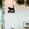 猫＃2子猫キーラックハンガー-6インチ幅のメタルウォールアート