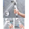 Högtrycksduschhuvud 4-lägen med strömbrytare på / av-knapp Spray Vattenbesparande duschmunstycke Filter Justerbart bad 220401