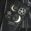 Pins Brooches Jewelry Jewelry Witch Collection Коллекция Pentagram Тройной лунный мастер