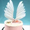 Andra festliga festleveranser stora vingar bröllopstårta topper för baby shower barn barn födelsedag dekorativa tillbehör