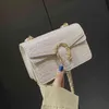 Handtassen outlet geavanceerd gevoel stijl textuur krokodil patroon dames 2023 nieuwe veelzijdige één schouder messenger kleine vierkante tas klaring verkoop