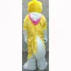 Simulation jaune longue fourrure Husky renard chien mascotte Costumes haute qualité personnage de dessin animé tenue costume Halloween adultes taille fête d'anniversaire en plein air Festival robe