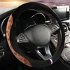 Plush Stereo AntiSlip Warm Car Steering Wheel Cover 6 Colors To Choose For 37 38 Cm 145 "15" Braided On Steering Wheel Cape J220808