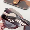 Designer Män och kvinnor Fashion Eyewear Solglasögon Fashion Oval Z1132 Universal Type Stor ram Leopardtryck Tvåfärgad ramkvalitet kommer med ruta 1132