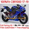 OEM الجسم + دبابات لهوندا CBR 1000 CBR1000 RR CC 1000CC 17-19 هيكل السيارة 13NO.127 CBR1000CC CBR1000RR 17 18 19 CBR 1000RR 2017 2018 2019 حقن العفن الفراغ مصنع الأزرق