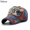 Xthree Washed Baseball Capt Satped Hat для мужчин Bone Women Gorras Casual Caquette Embroidery Shark 220810