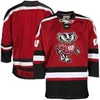 C26 NIK1 2020NCAA Wisconsin Badgers College Hockey Jersey Haft Hafty Dostosuj dowolny numer i nazwy koszulki