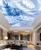 Personnaliser Plafond Plafond Mural Fond d'écran HD Creative Photo Muraux muraux plafonds Fonds d'écran pour salon Chambre à coucher Papier mural Pegatinas de pared