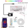 Şeritler LED RGB Neon Strip Işık WiFi Bluetooth uyumlu uygulama Uzaktan Kumanda Dökülebilir Waterpoof Esnek Silikon Bant Işıkları