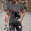 Yaz Men S t Shirt Kafatası 3D Baskı Sokak Giyim Moda Erkekleri Satan Günlük Kısa Kollu Kıyafetler Kadın Tişört