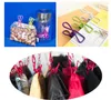Utility Metal Clips 10 Different Random Color Clip Home Decor PVC Coated High Elasticity Good Persistence for Clothes Pins Food Bag BBA13461