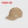 Baseball Cap Ball Hats Beige Canvas Men Womens Letter Denim Fitted Hat Casquette 200035 8 Färger med ruta #GBH-03