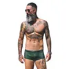 Maillots de bain pour hommes Love The Pain Pampage Training Swin Leg Boxer Maillot de bain Anti-Goutte Impression Culotte PantalonHomme