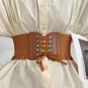 Belts Lace-up Elastic Belt Women's Fashionable All-Match Dress Shirt Decoration Simple And Thin Waist Girdle WideBelts Smal22