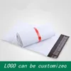 Prezenty Wrap Białe torby pocztowe 100pcs Poly koperty do pakowania worka ekspresowa magazynowy samoprzylepny pieczęć Pe Torebka mailerowa torba