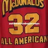 32＃マクドナルドすべてのアメリカのバスケットボールジャージをカスタマイズプレイヤー名と任意のサイズのメンズジャージの数をカスタマイズする