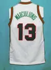 XFLSPコネチカットハスキー＃13 Shabazz Napier Basketball Jerseysホワイトネイビーブルー刺繍ステッチパーソナライズカスタム任意のサイズ名