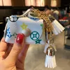 Parti Favor Eğilim eski çiçek bozuk para cüzdanı anahtar kolye deri moda kişilik araba anahtarlık kadın yaratıcı hediye
