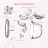 YOUHA 2 Sets Wearable Hands Free Electric Portable Wearable Breast Cup 8oz/ 240ml BPA-free 3 Modes 9 Suction Levels 220524